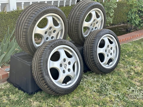 Porsche 911 964 944 968 993 Cup 1 Design wheels with Michelins